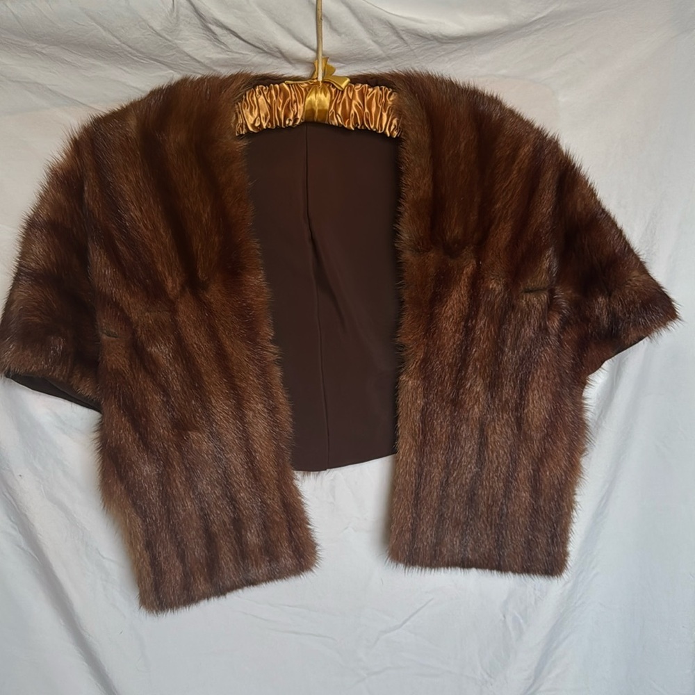 Vintage Red Fox Stole Wrap
